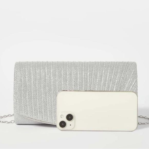 Luxe glitter party evening wedding prom clutch box bag - Picture 15 of 16